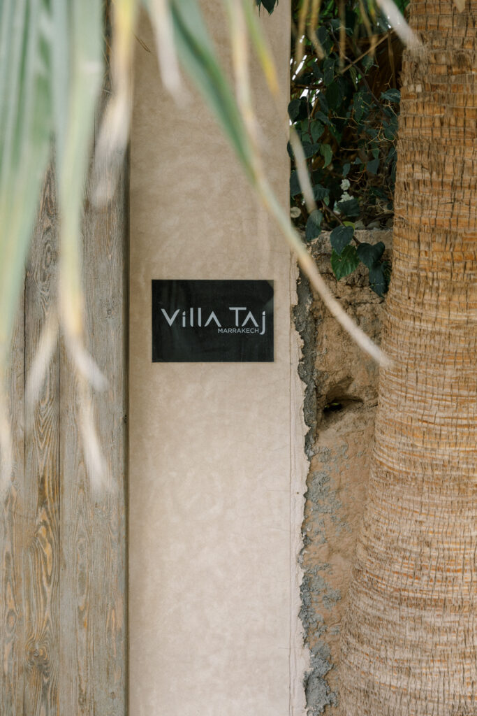 The entrance to Villa Taj, a luxury Moroccan wedding venue just outside Marrakech
